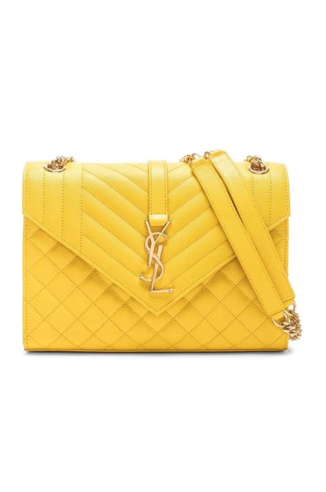 yellow ysl bag tasse|saint laurent large envelope bag.